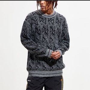 Urban Outfitters Mens O'Hanlon Mills geo crew neck sweater SZ S